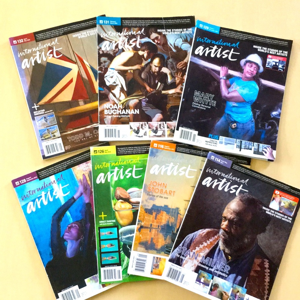 International Artist Magazine (Lot of Seven 7 Issues) 2017 - 2020